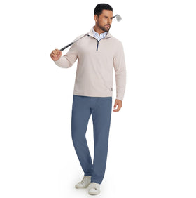 Maelreg golf pants showing thermal fleece lining for warmth