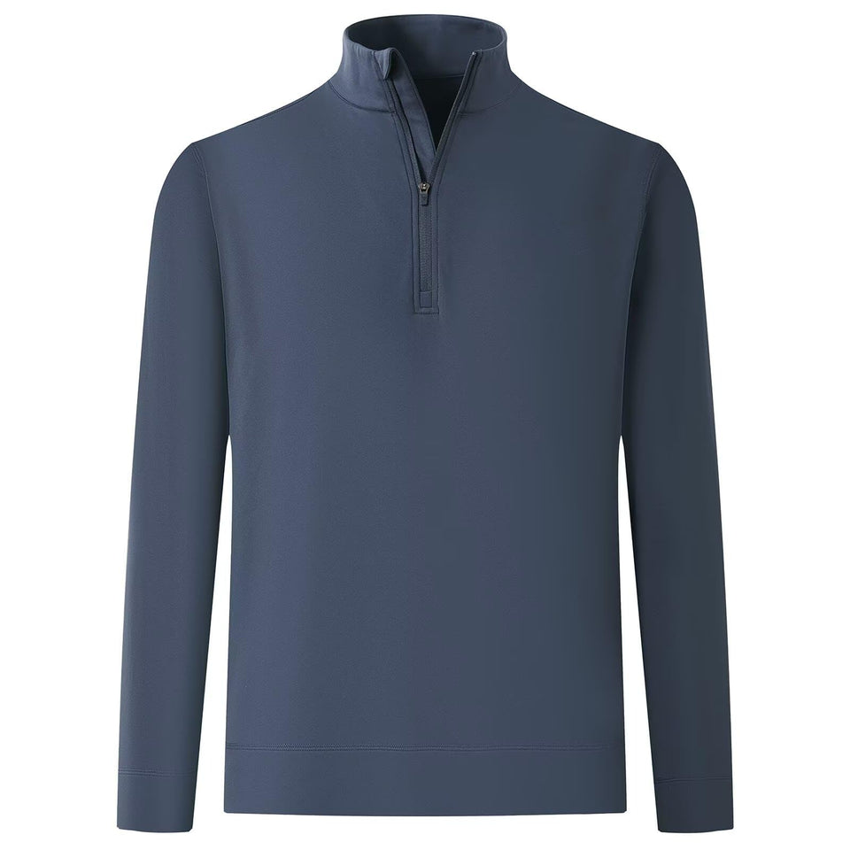 Maelreg golf pullovers mock neck front view showing warm, breathable outer layer.