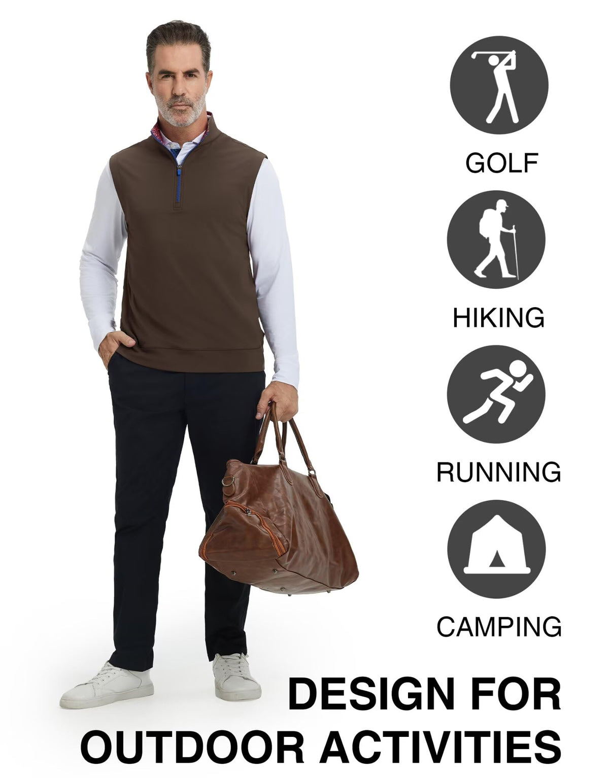 M MAELREG lightweight breathable design helps you stay cool all day.