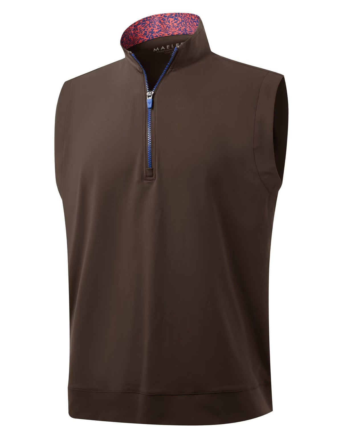 M MAELREG golf vest with stand collar for sleek style and unrestricted movement on the course.