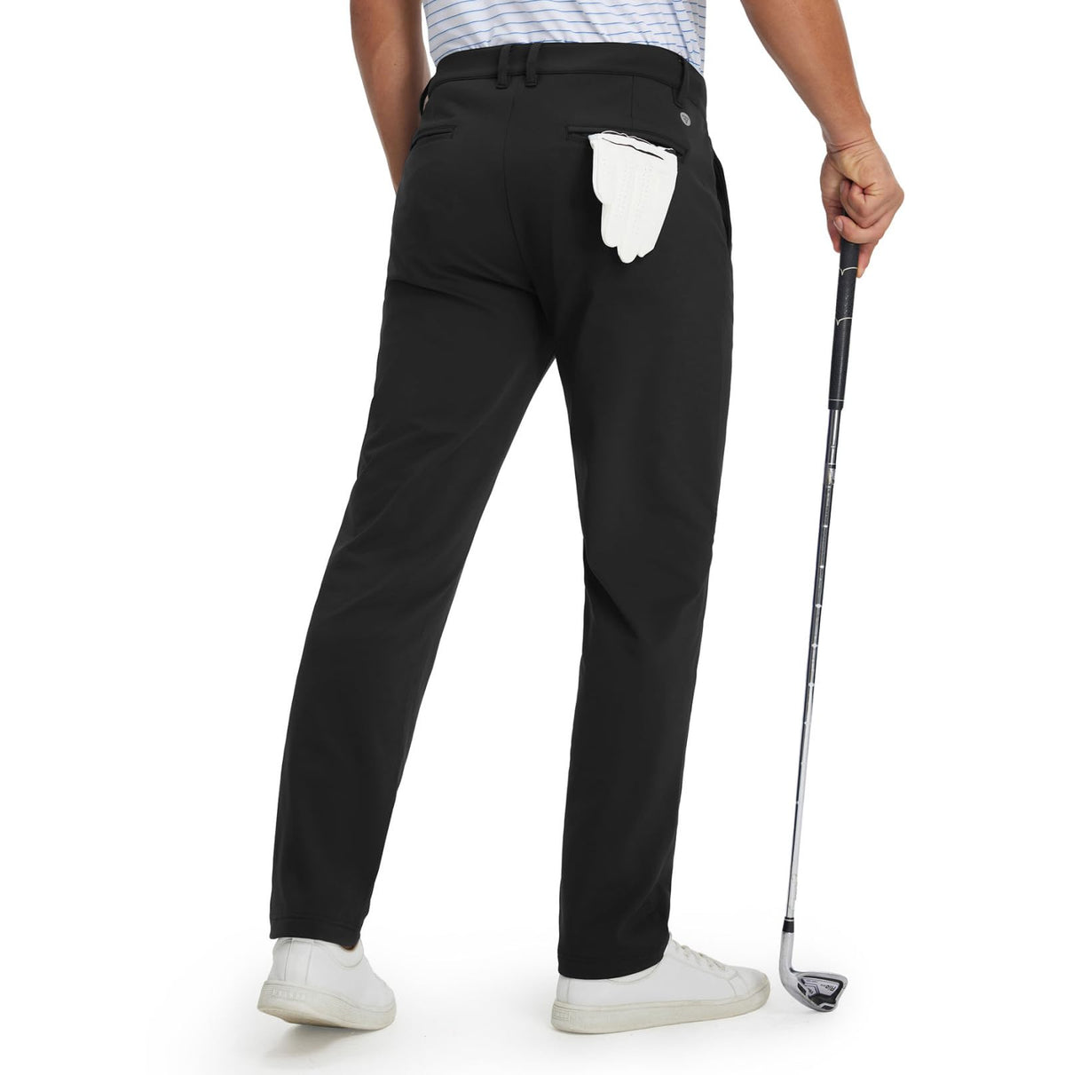 Maelreg mens golf pants with brushed fleece lining for warmth and comfort during rounds
