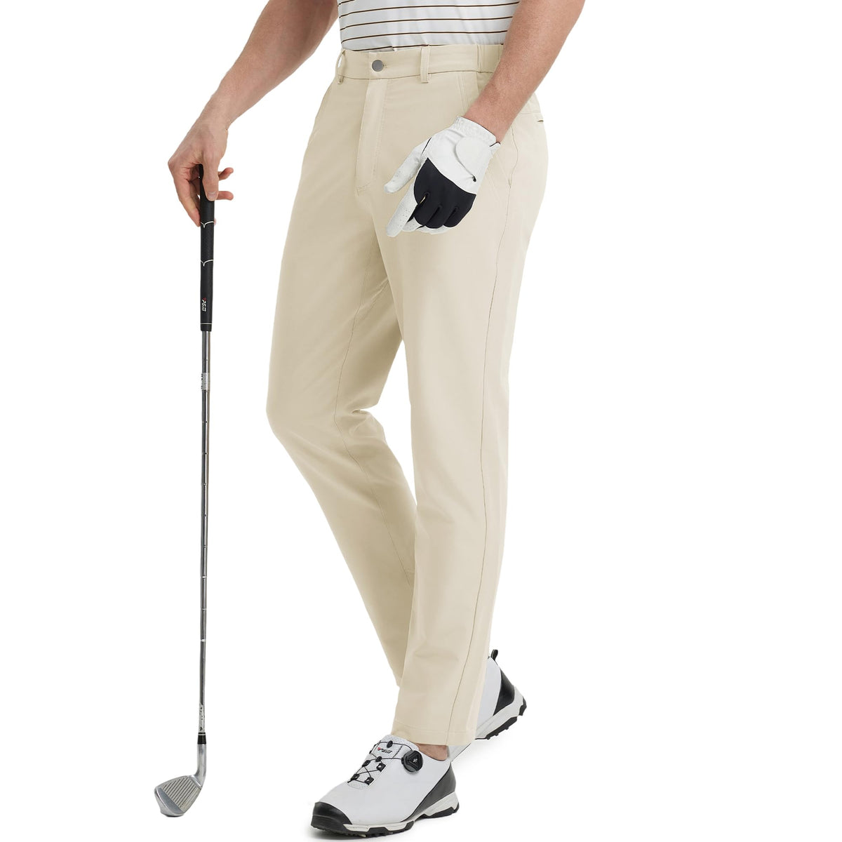Maelreg mens golf pants five-pocket design highlights secure storage for essentials