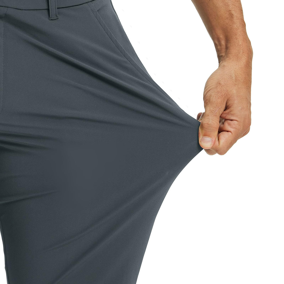 M MAELREG mens golf pants highlight four deep pockets for essential items.