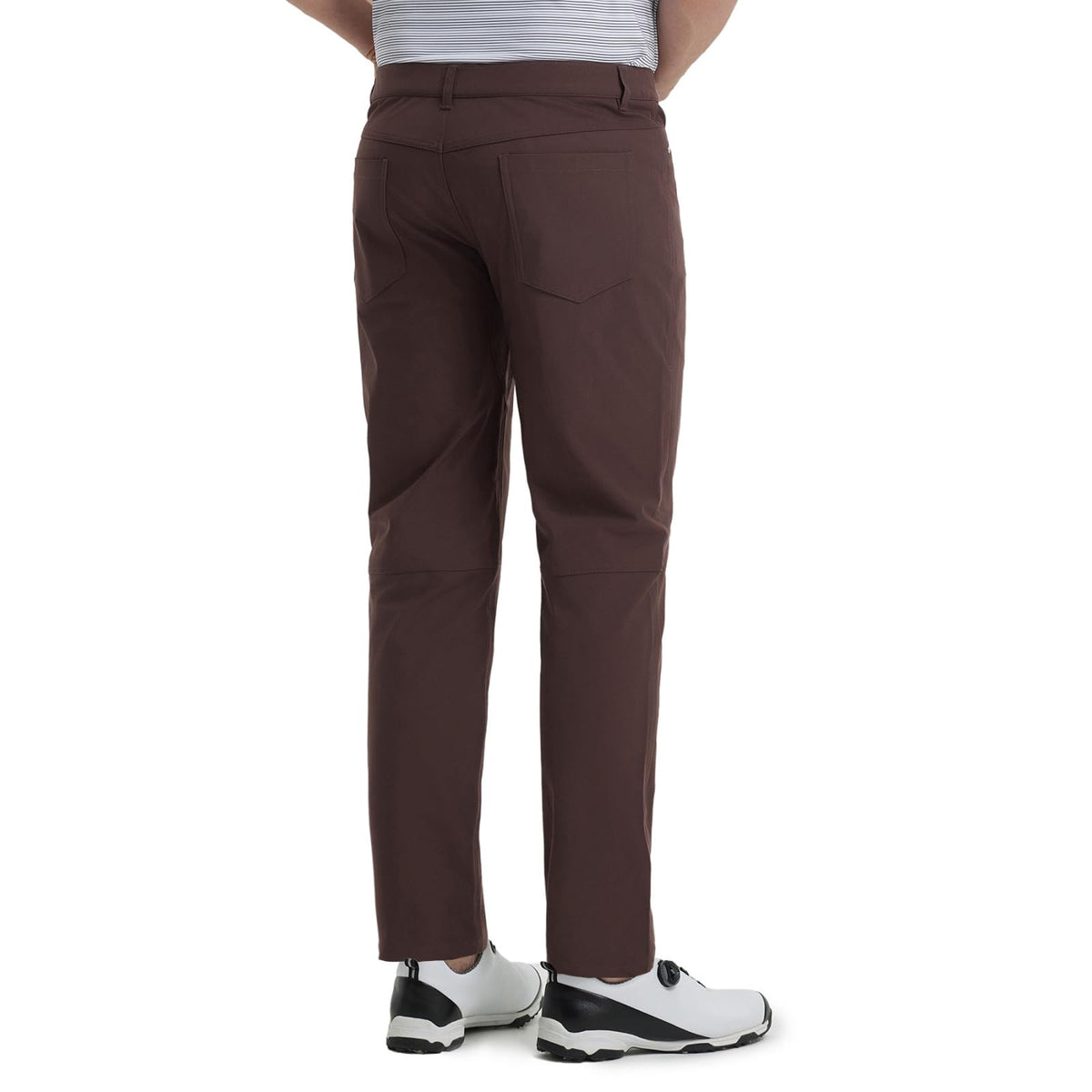 M MAELREG mens golf pants side pocket closeup highlighting the five-pocket design