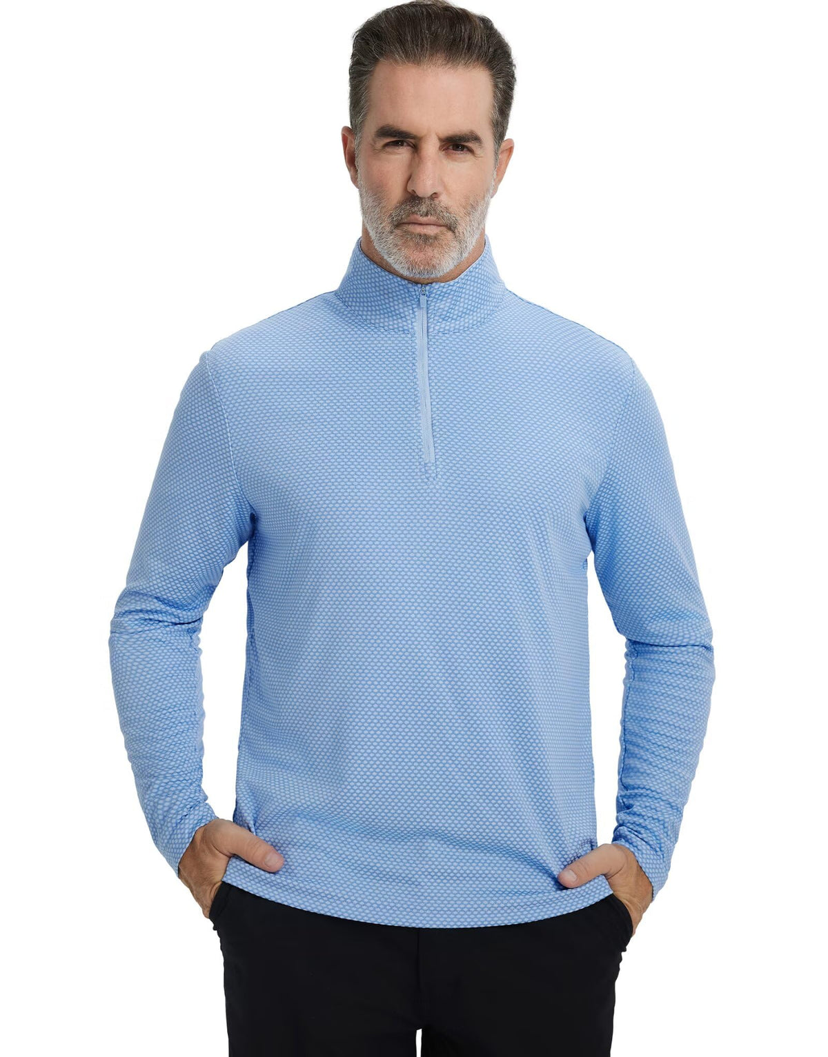 Maelreg jacquard-knit pullover showcases stylish design suitable for casual wear.