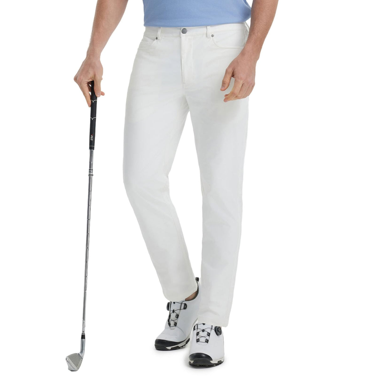 Maelreg men's stretch golf pants front view for all-day comfort