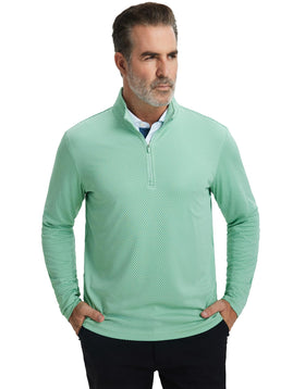 Maelreg Quarter Zip Pullover fabric breathability demonstrated for all-day comfort