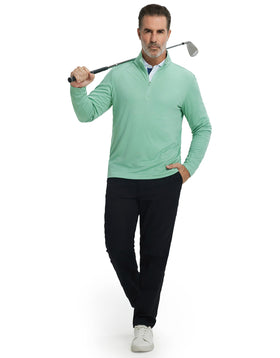 Maelreg Quarter Zip Pullover zipper detail for adjustable ventilation