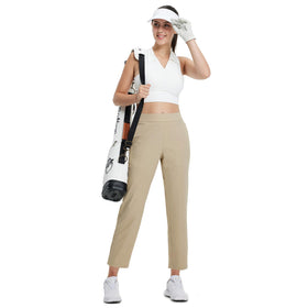 MAELREG pants ideal for golf, travel and hiking in khaki.