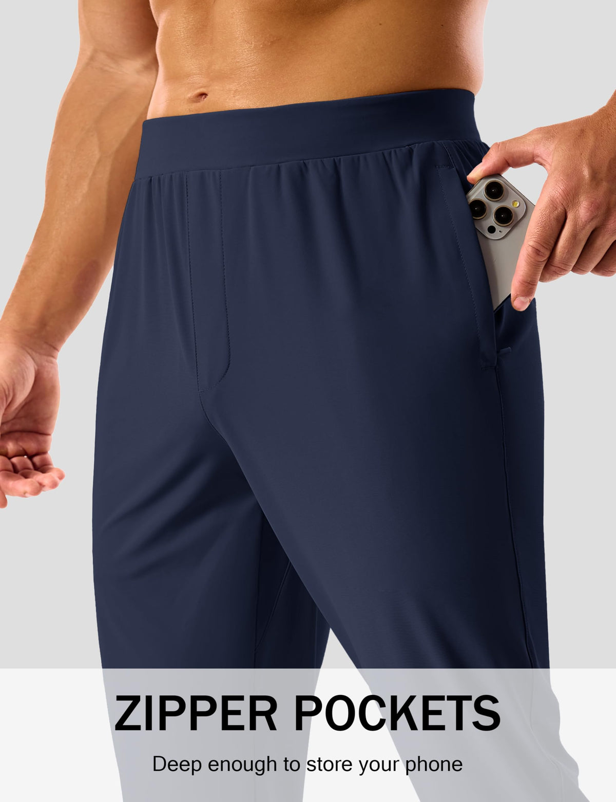 MAGCOMSEN pants back pocket securely stores keys and cards during activities