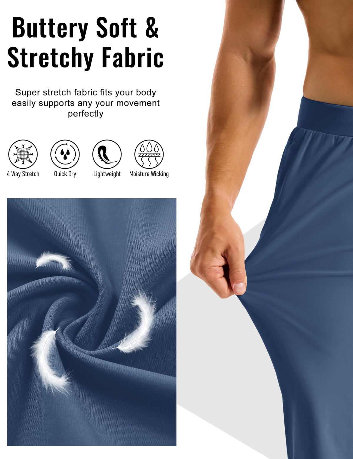 MAGCOMSEN joggers zippered back pocket secures valuables while active