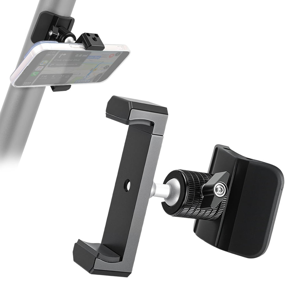 MagitcSee flexible magnetic phone holder on golf cart base fits round and square frames securely.