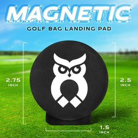 MagnetOwl 2.5-inch magnetic surface supports multiple accessories.