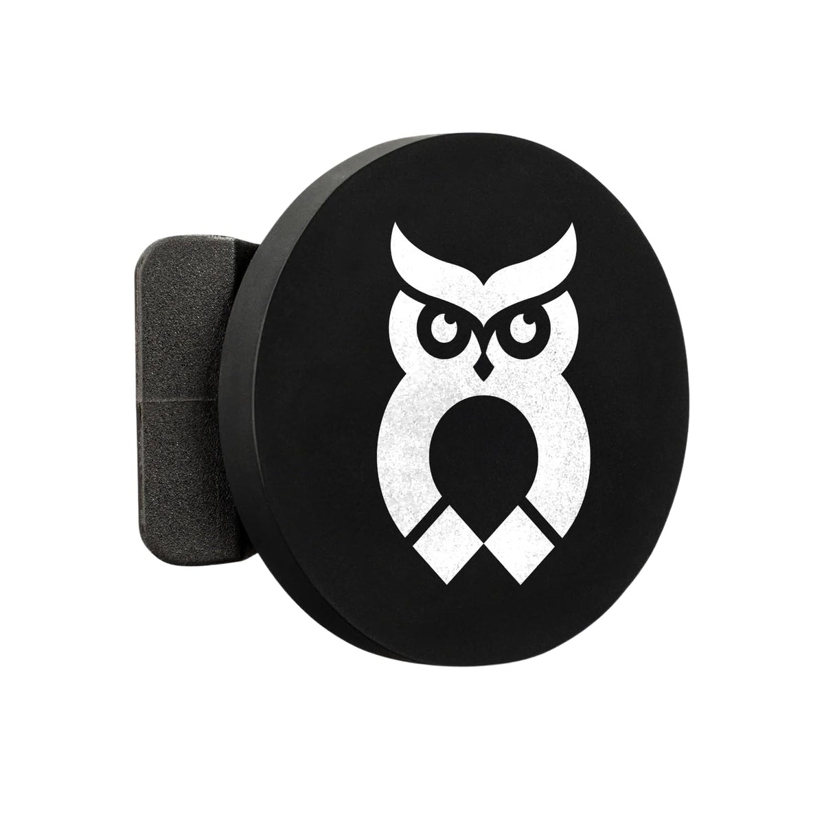 MagnetOwl magnetic landing pad mounted on a golf bag for quick gear access.
