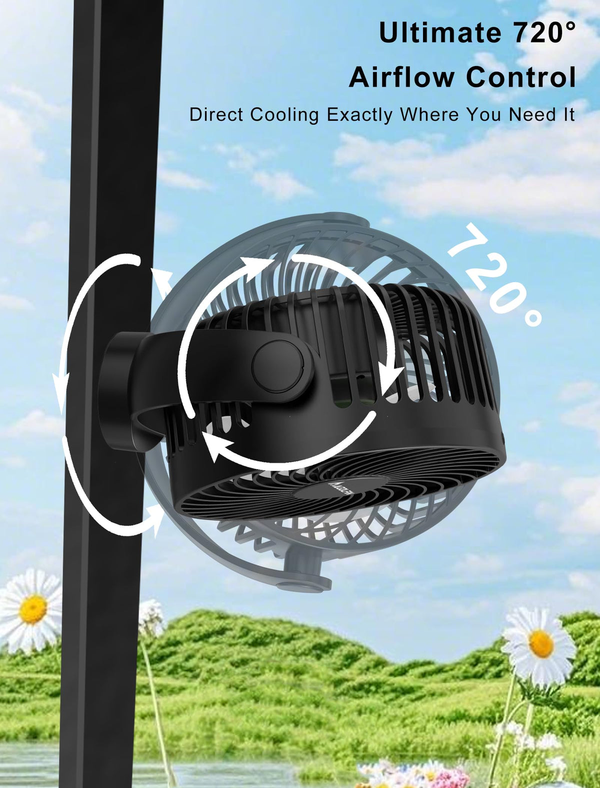 MAGOLFIN 2-pack LED light with three levels for evening visibility