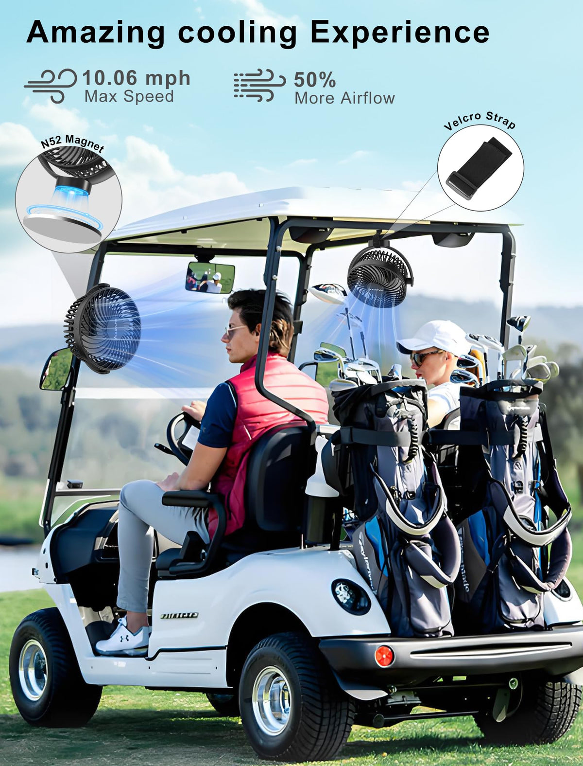 Magolfin 360-degree rotation lets you direct airflow precisely where needed