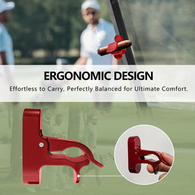 MAGOLFIN aluminum alloy golf holder delivers durable, premium feel on the course.