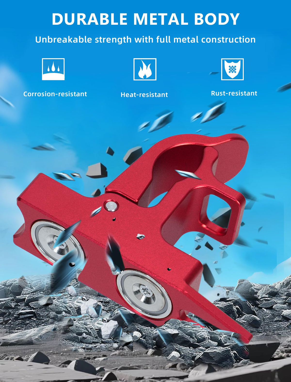 MAGOLFIN CNC-machined aluminum alloy construction detail