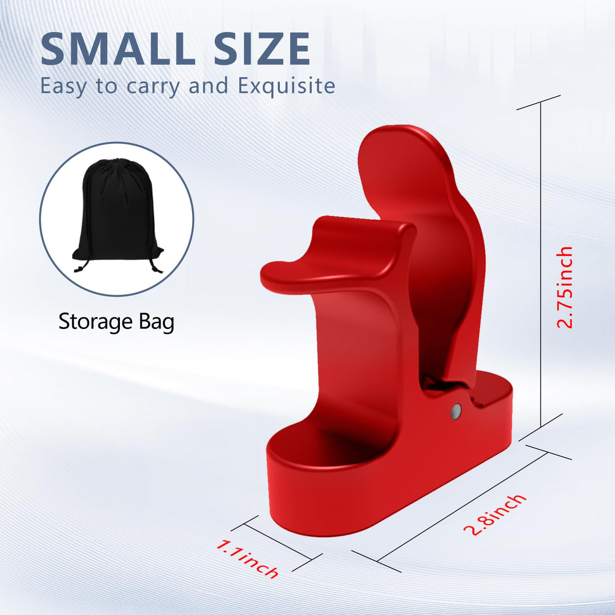MAGOLFIN compact ergonomic design fits easily on carts and tables.