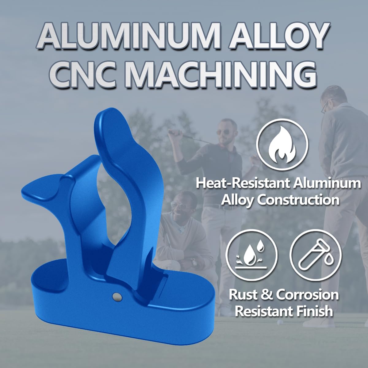 MAGOLFIN CNC-machined aluminum delivers durable, high-precision finish.