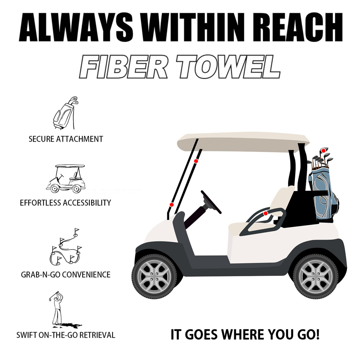 MAGOLFIN ideal gift for golfers seeking premium towel accessories