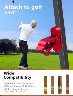 MAGOLFIN golf cart accessories gift red presented on cart for practical gifting.
