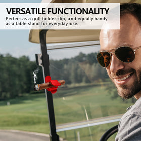 MAGOLFIN golf holder hook-design secures items quickly with a simple clip.