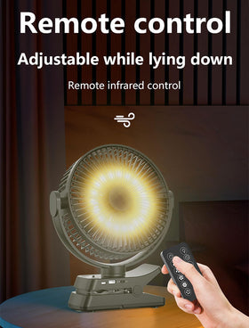 Magolfin LED lantern adds ambient lighting for twilight rounds.