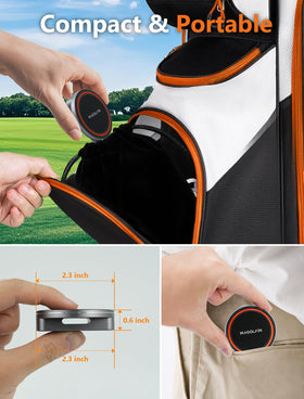 MAGOLFIN M90S velcro strap quick tool-free installation close-up