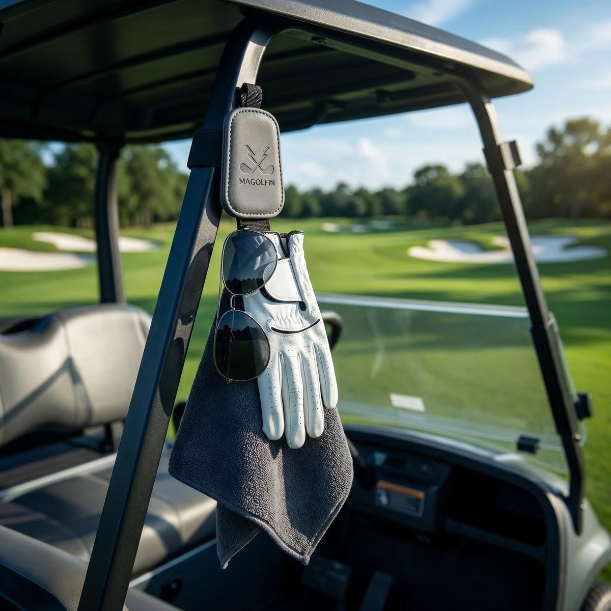MAGOLFIN premium leather golf accessory combines style with durable construction.
