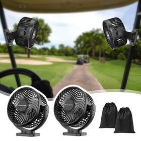 MAGOLFIN upgraded 2x magnet golf fan base securely attaches to metal surfaces for easy setup.