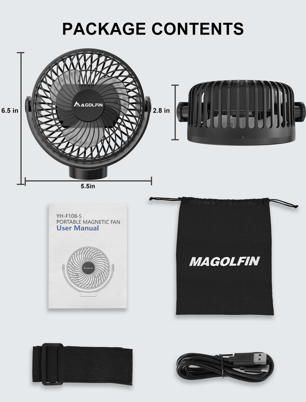 Magolfin versatile design fits carts boats and outdoor adventures
