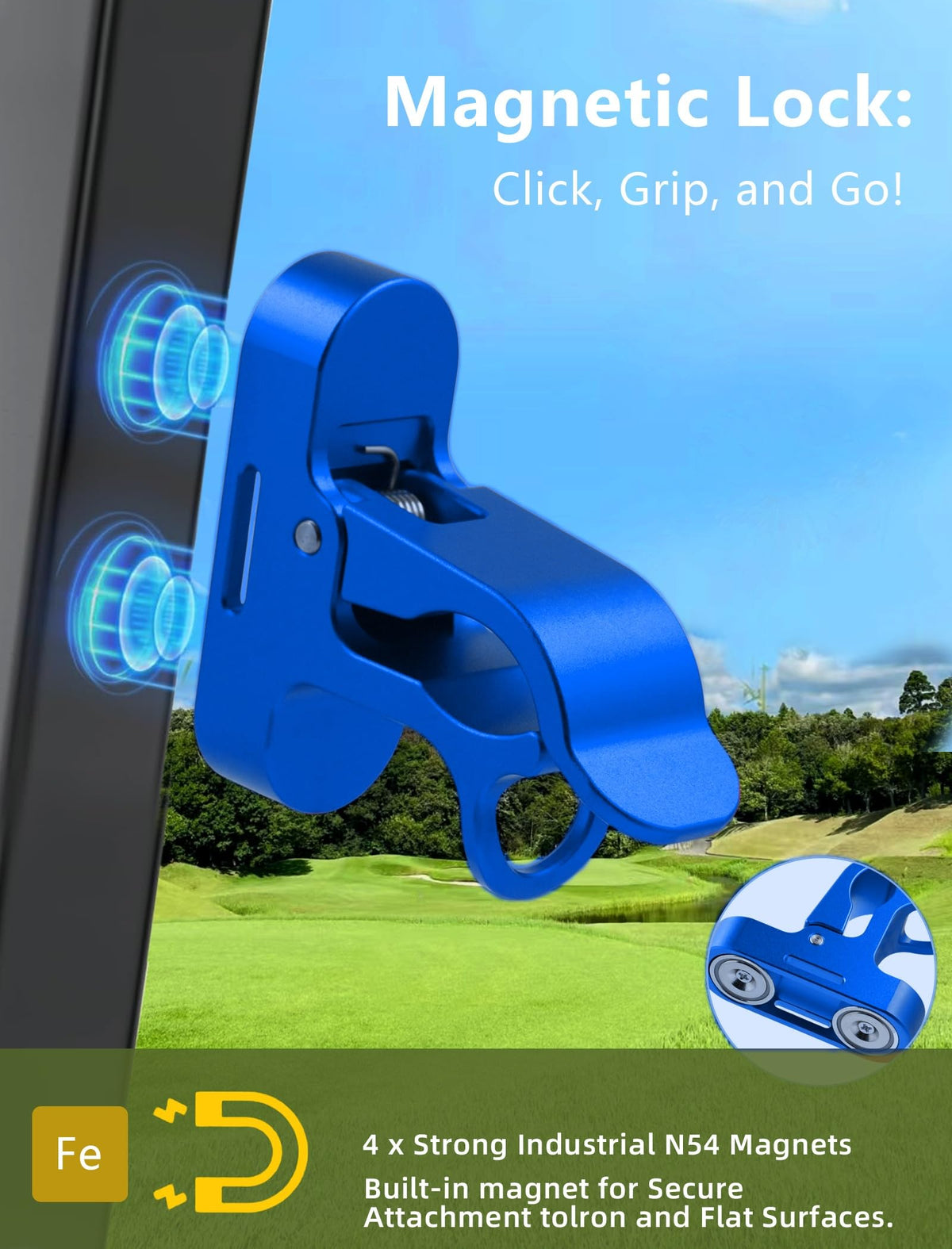MAGOLFIN CNC-machined aluminum alloy construction delivers durable, wear-resistant performance