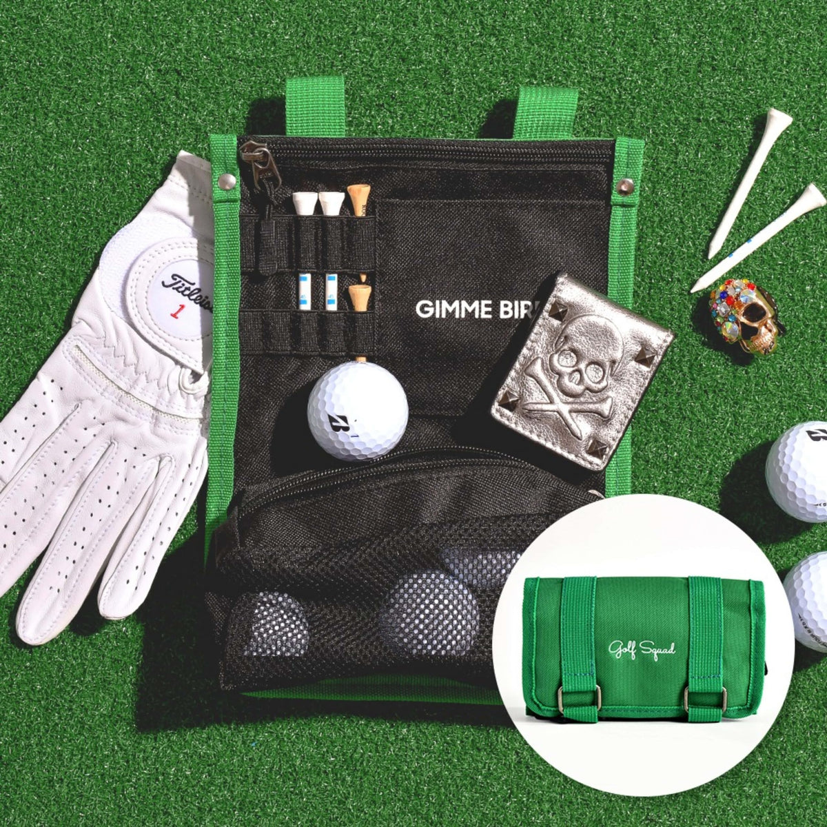 mahalo squad cart hanging golf bag organizer keeps essential accessories within easy reach