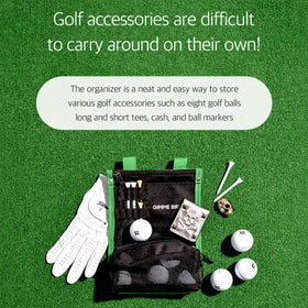 mahalo squad multi-pocket storage design helps organize mobile devices, gloves, and scorekeeping tools