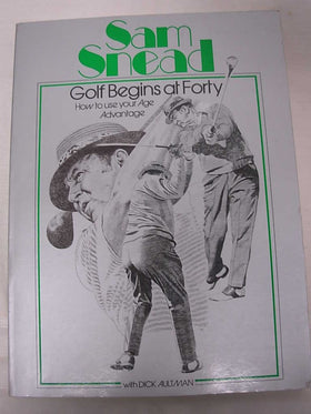 Main Street Books Golf Begins at Forty cover with classic design and warm appeal