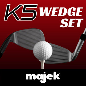 Majek 56° sand wedge for bunker work and consistent contact.