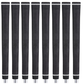Majek Super Jumbo round no-logo grips; 360-degree view highlighting high-traction surface for secure swings.