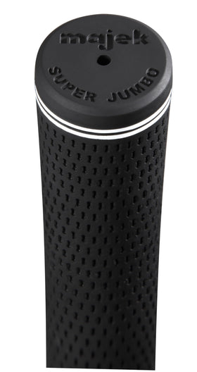 Majek XL round no-logo grips; side view for big-hand comfort and steady control.