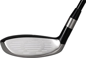 Majek Golf Senior Lady 6-hybrid club face close-up showing forgiving design.