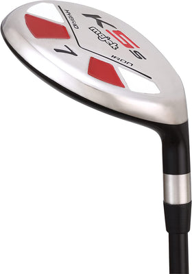 Majek hybrid in swing action highlighting control on course