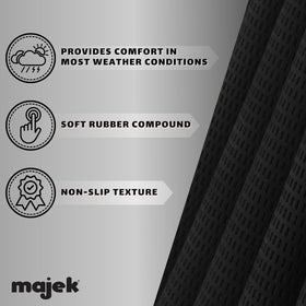 Majek jumbo velvet grip installed on a club shaft for precision