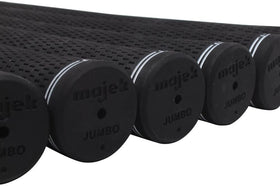 Majek jumbo size grips in pack demonstrate bulk for larger hands.