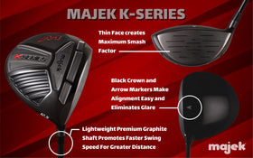 Majek K-Series driver with free headcover included in the package