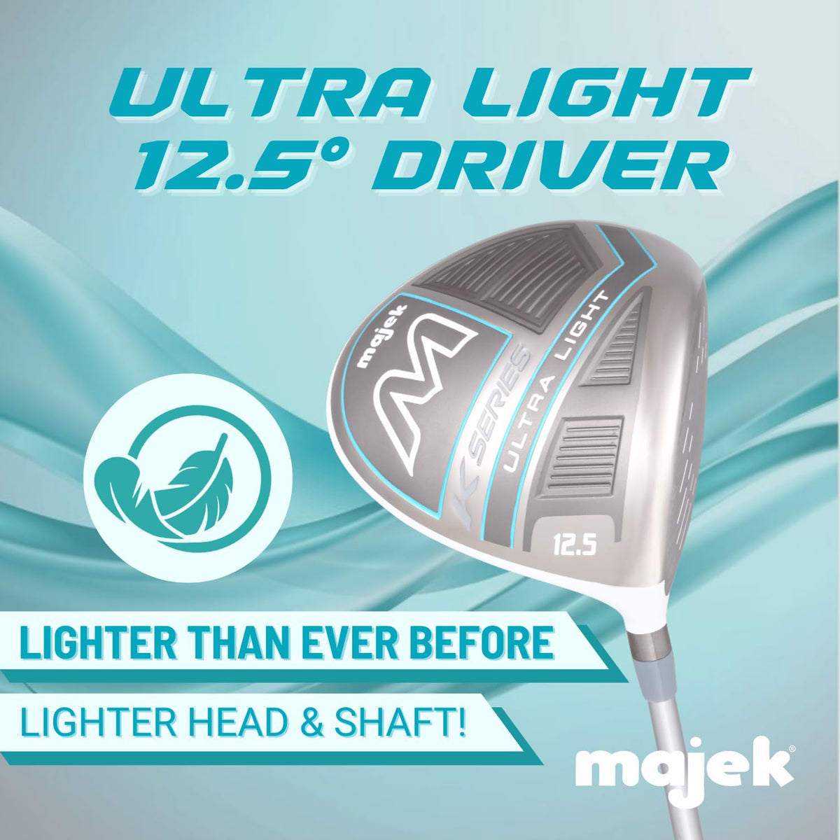 Majek K Series titanium face driver for improved distance and control.