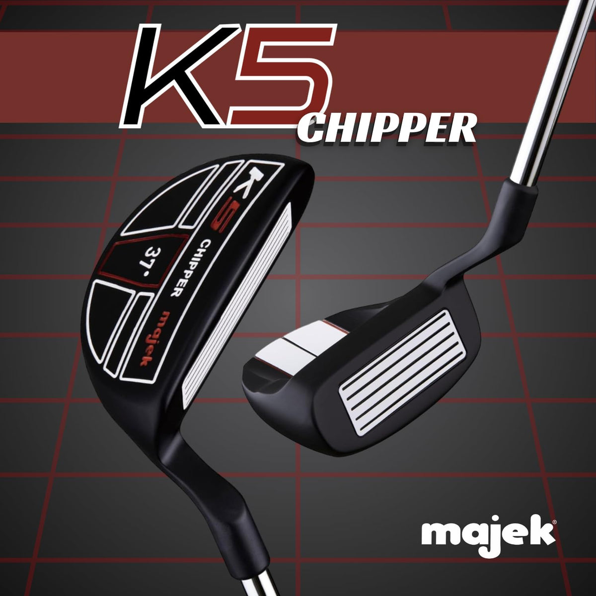 Majek K5 chipper 37-degree loft head for versatile bump-and-run shots