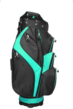 Majek premium ladies golf bag velour valuables pocket protects essentials