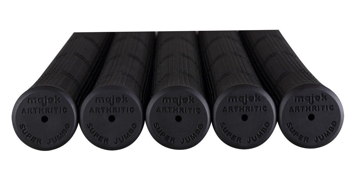 Majek premium rubber golf grip texture highlighting high traction for confident swings