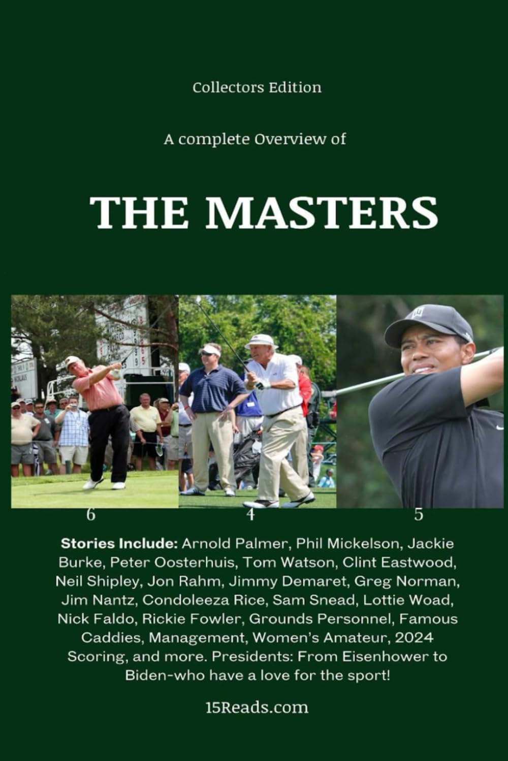 Majosta 2024 Masters cover highlighting golf history and Augusta landmarks.