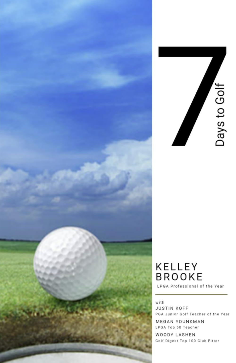 Majosta 7 Days to Golf book cover for beginners mastering fundamentals.